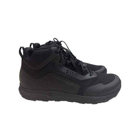 5.11 A/T Trainer 2.0 Mid Men Size 13 Shoes Triple Black Tactical Utility Outdoor - Picture 1 of 9